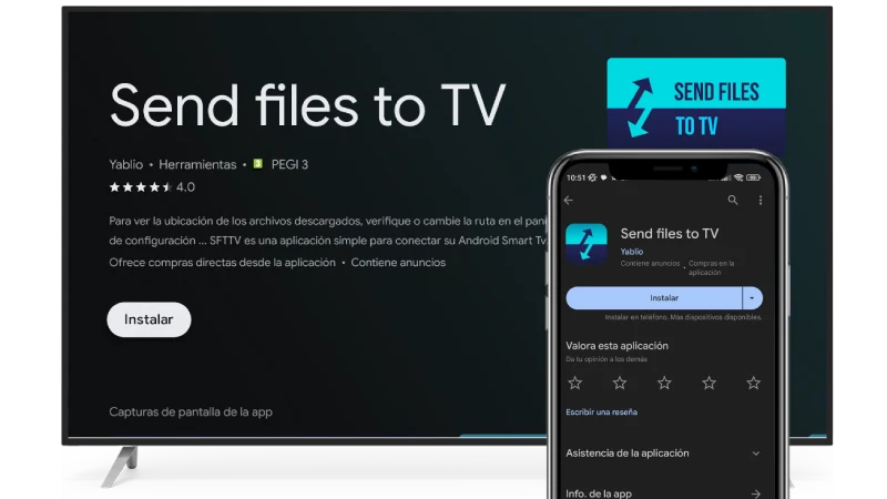 Send files to TV para Smart TV