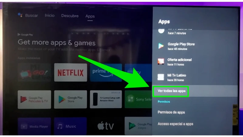 como eliminar apps en Android TV