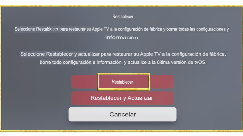 notificaciones que no funcionan en Apple TV